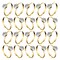 Whaline 36 Packs Gold Diamond Engagement Rings Bridal Shower Rings for Wedding Table Decorations, Party Supply, Favor Accents, Cupcake Toppers